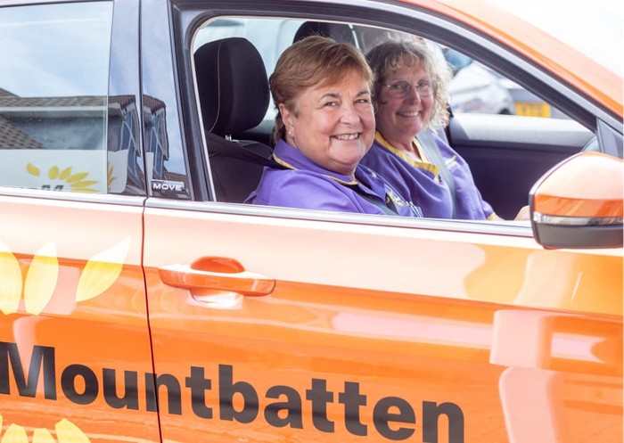 Mountbatten workers in the car